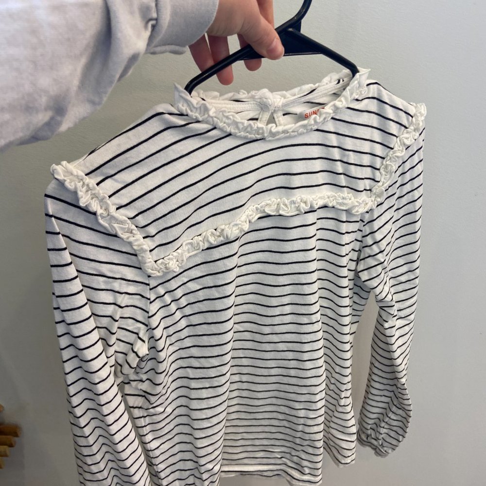 Sundry Size 1 Ruffle Bib Top - Picture 10 of 11